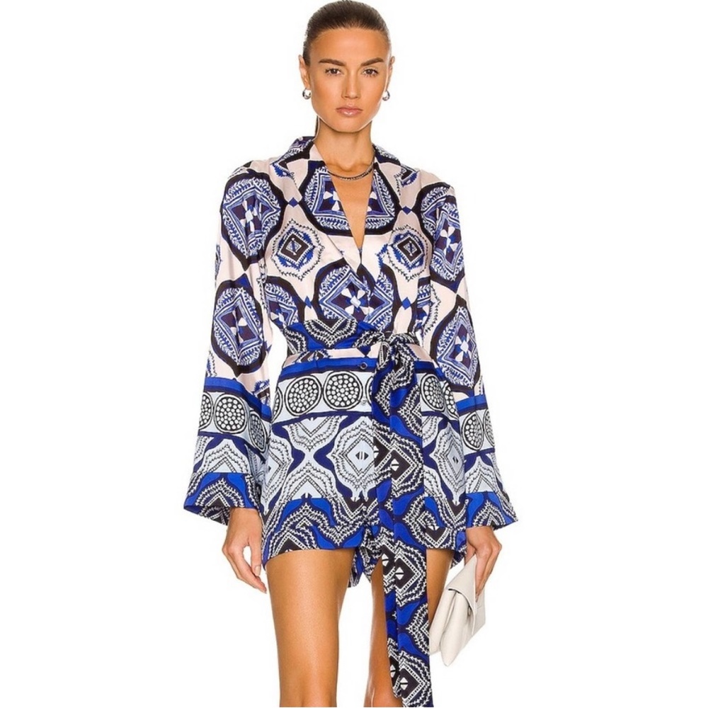 Alexis Robbie Romper in Santorini - Size Small